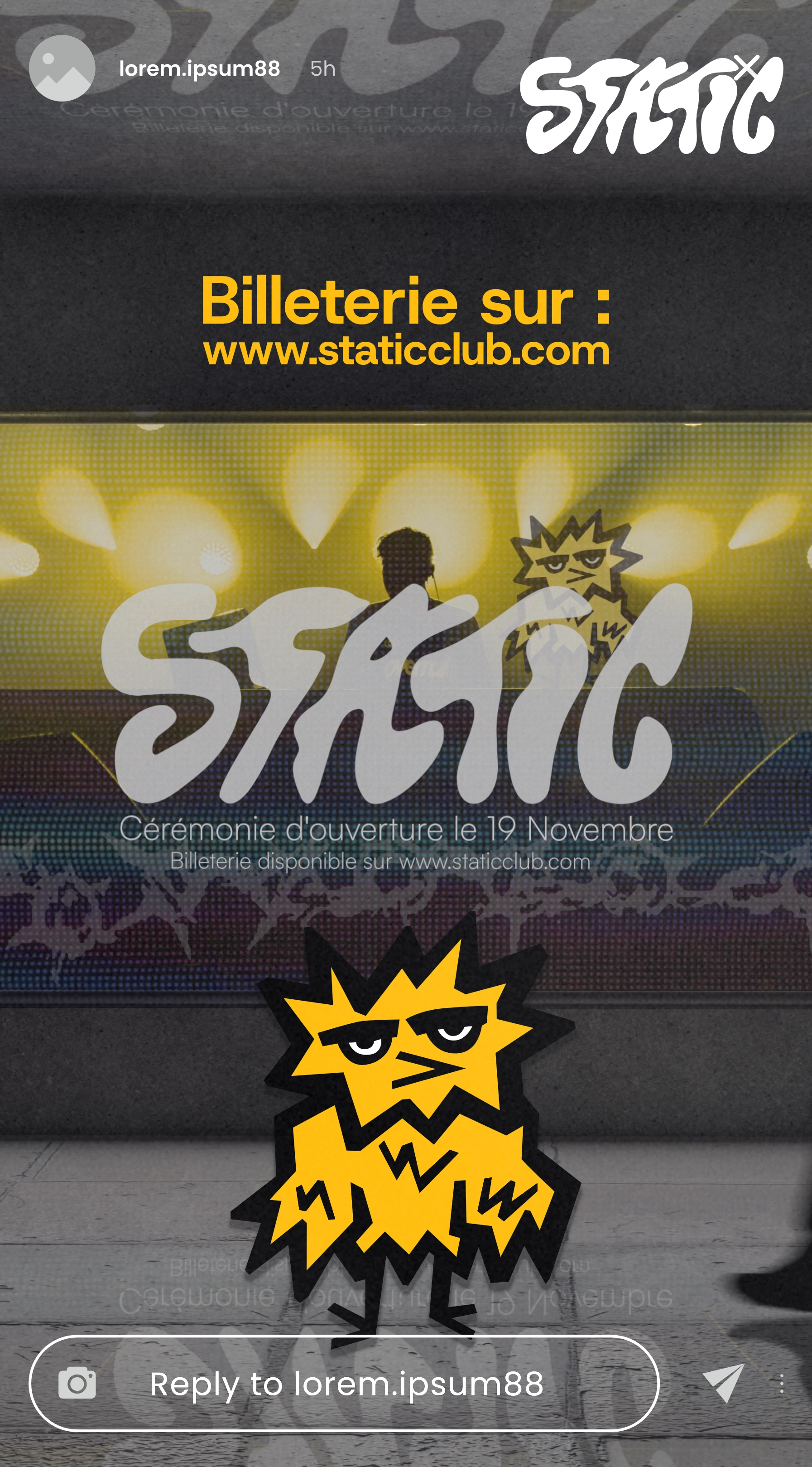 Story, merchandising pour discothèque